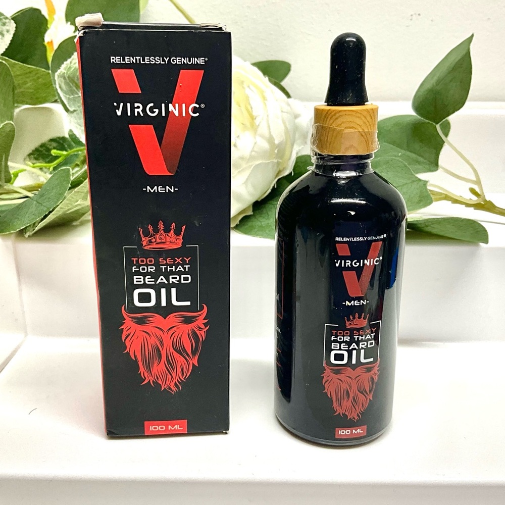 Beard Oil - Growth & Conditioning for Beard Mustache - Natural Vegan Organic 4oz